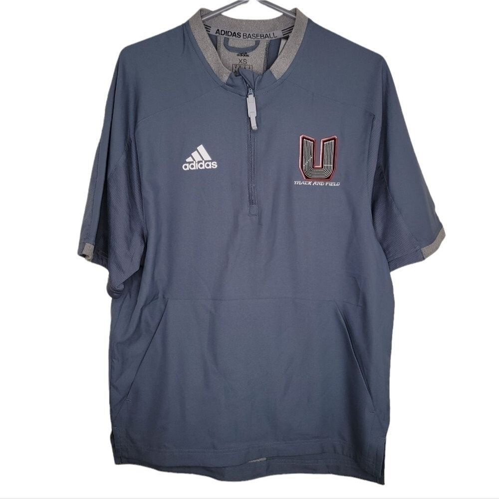 Adidas Nwt baseball lightweight gray pullover shirt top size xs